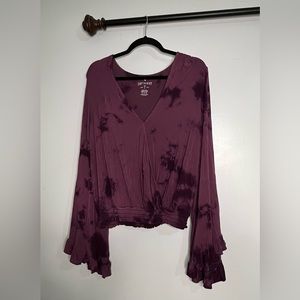 Purple Long Sleeve Blouse!